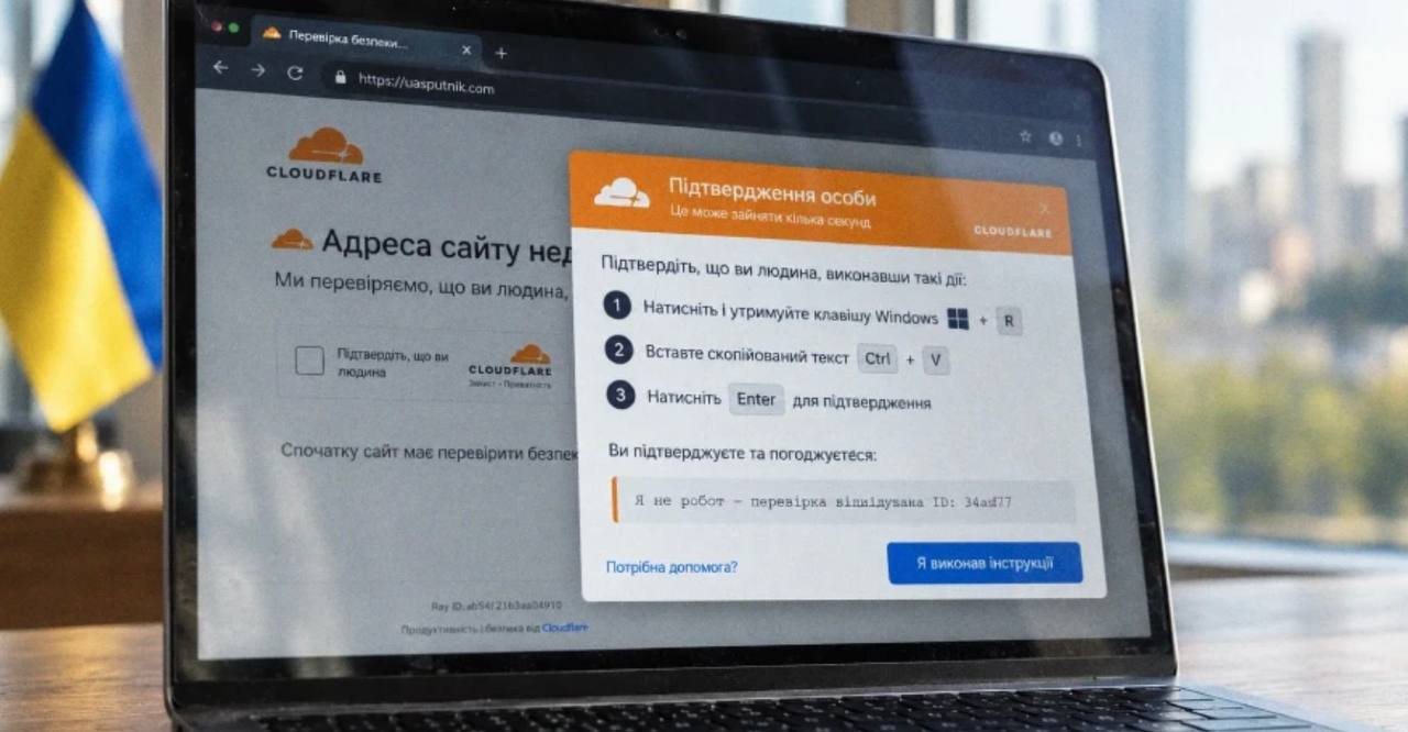 Хакери зламують українські сайти, підробляючи перевірку Cloudflare