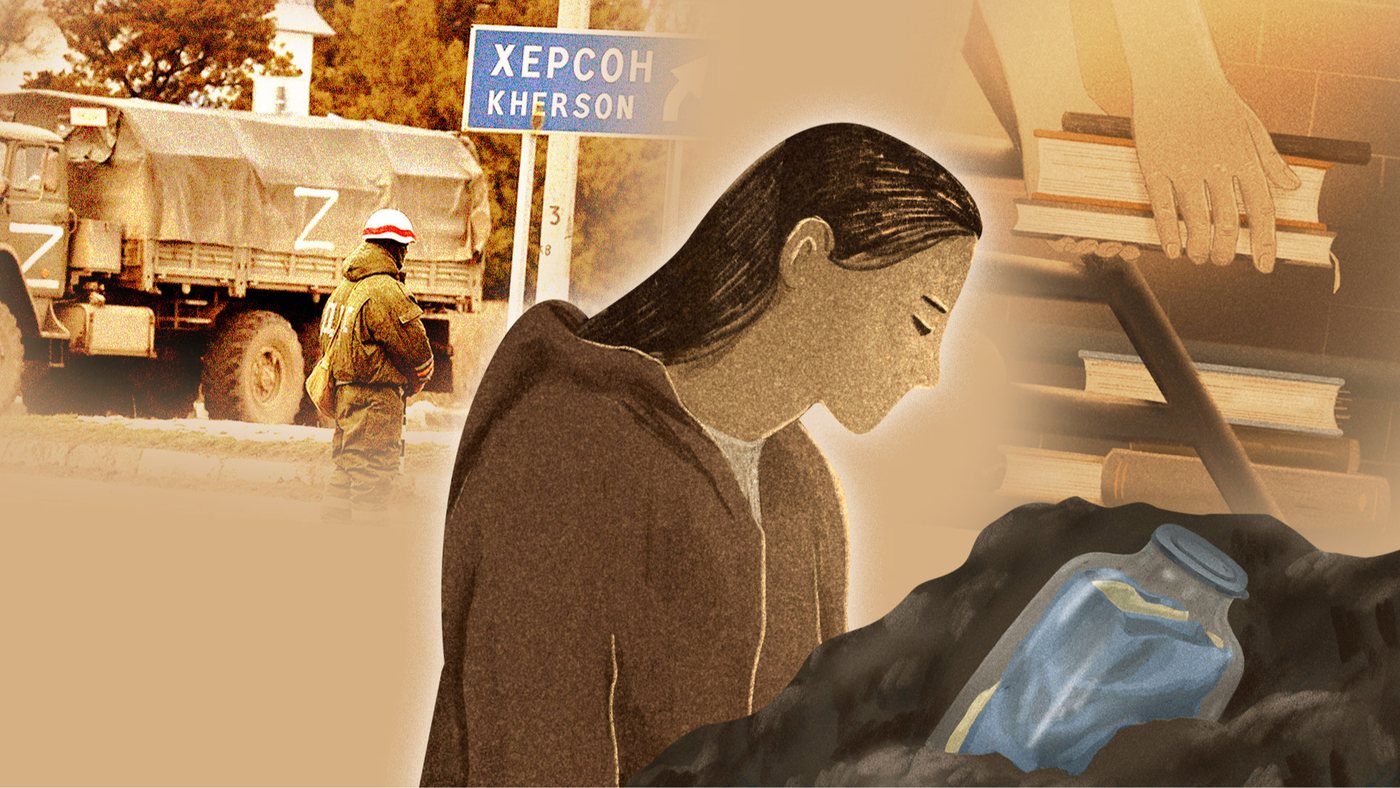 В окупації українська мова, прапор і книжки стають смертельною загрозою